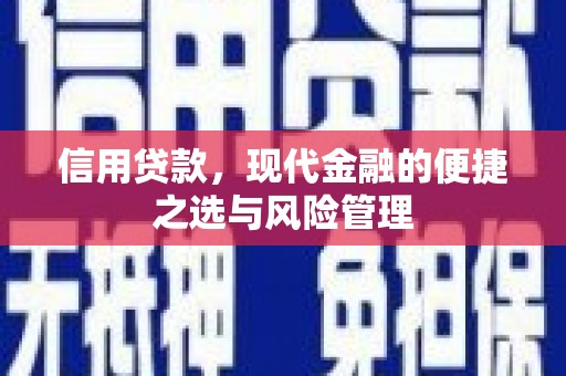 海伦信用贷款，现代金融的便捷之选与风险管理