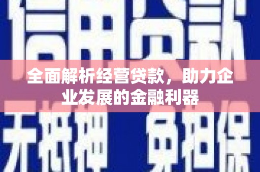 海伦全面解析经营贷款，助力企业发展的金融利器