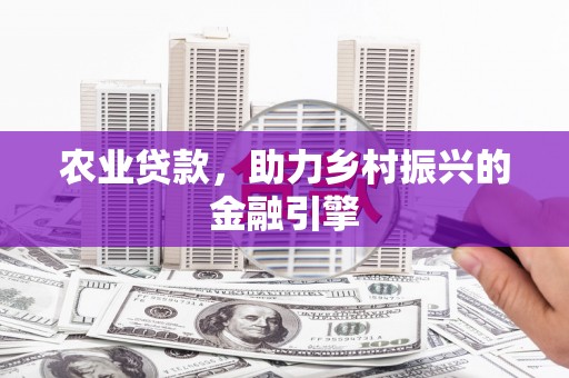 海伦农业贷款，助力乡村振兴的金融引擎