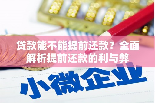 海伦贷款能不能提前还款？全面解析提前还款的利与弊