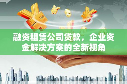 海伦融资租赁公司贷款，企业资金解决方案的全新视角