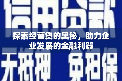 海伦探索经营贷的奥秘，助力企业发展的金融利器