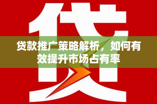 海伦贷款推广策略解析，如何有效提升市场占有率