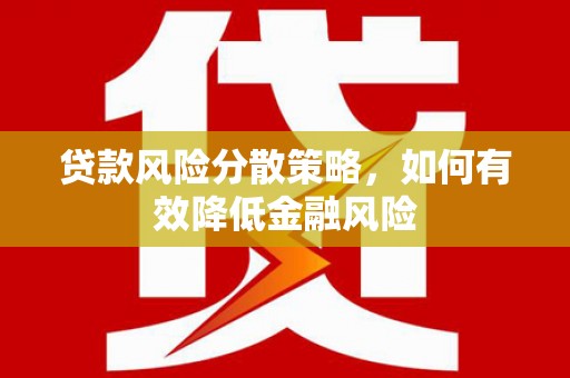 海伦贷款风险分散策略，如何有效降低金融风险