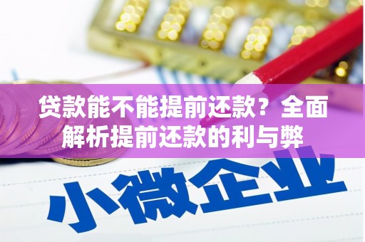 海伦贷款能不能提前还款？全面解析提前还款的利与弊