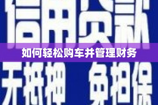 海伦如何轻松购车并管理财务