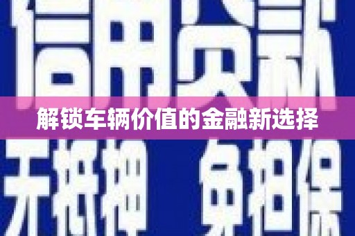 海伦解锁车辆价值的金融新选择